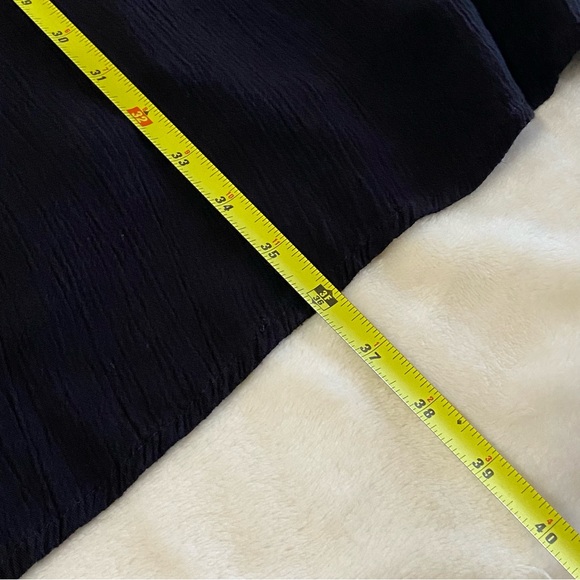 ROXY / Black Gauze Slip Dress Mini Size L Crochet Lace - Picture 15 of 15